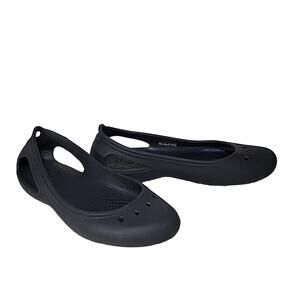 CROCS Kadee Black Flats, Women's Size 6
